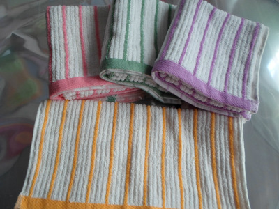 高陽毛巾廠家超低價供應(yīng) 純棉條紋毛巾，品質(zhì)與實惠并存
